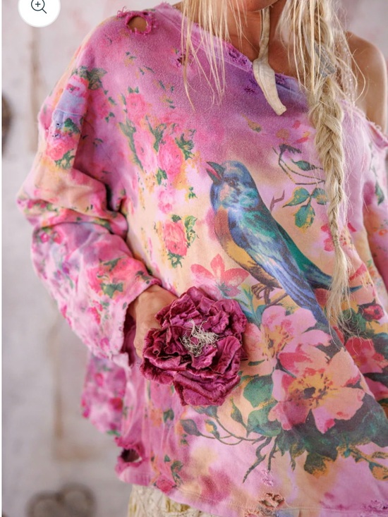 Tops - Magnolia Pearl Songbird  Hermosa Sweatshirt #2389, Myrrh, OS